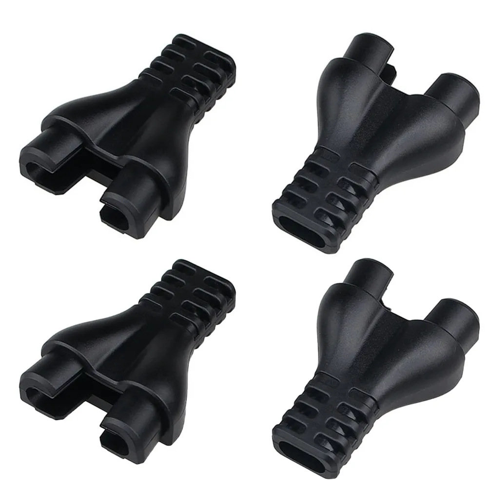 

4pcs 50A FORAnderson Plug Black Dustproof Cable Seal Insert Double Position Cable Plug High Voltage 600V Automobile Wire Plugs
