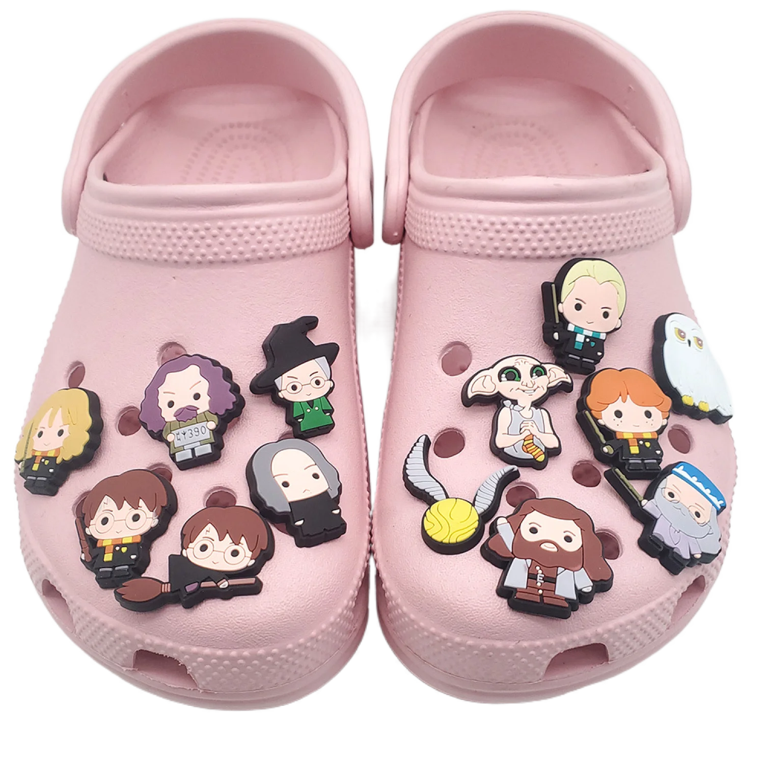 1-17Pcs Cartoon Harrypotter Accessori Per Scarpe Fibbia In Pvc Decorazione Per Scarpe Charms Per Crocs Harry Potter Donne Regali Per Feste Per Bambini
