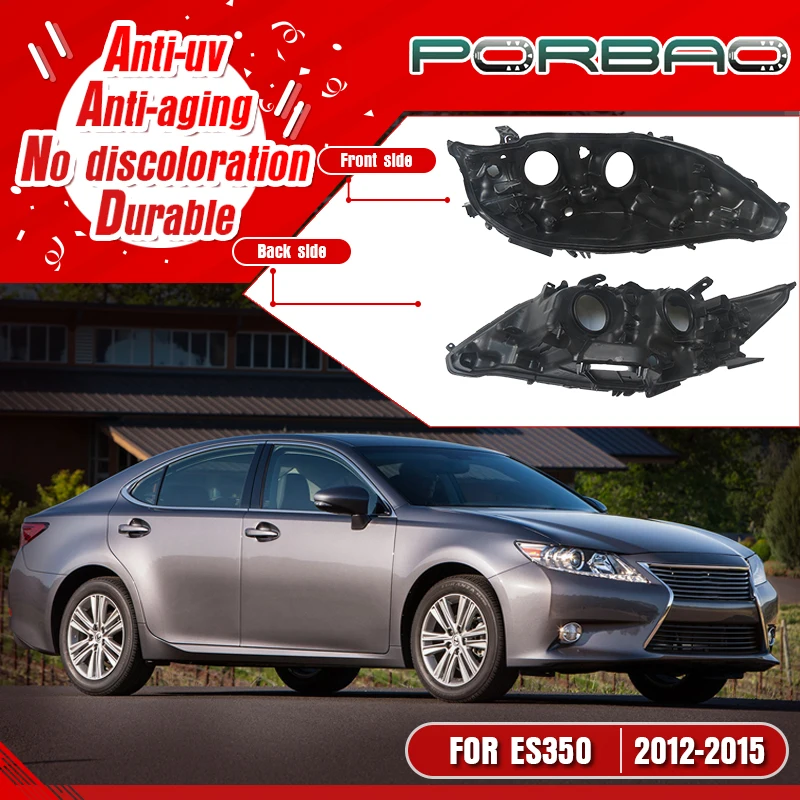 

Задний корпус автомобильной лампы, налобный фонарь для Lexus ES250 ES350, галогенный, 2012-2015, замена передней фары автомобиля, заднего основания