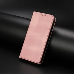 Leather RFID Flip Case with Magnetic Closure - Enhanced Protection for Honor 600E (Pink)