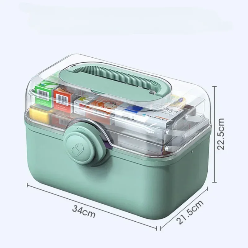 Big Family Medicine Pills box Storage Container 3 Layers Pill Organizer Box First Aid Kit Large Capacity Pill Cases Health Care