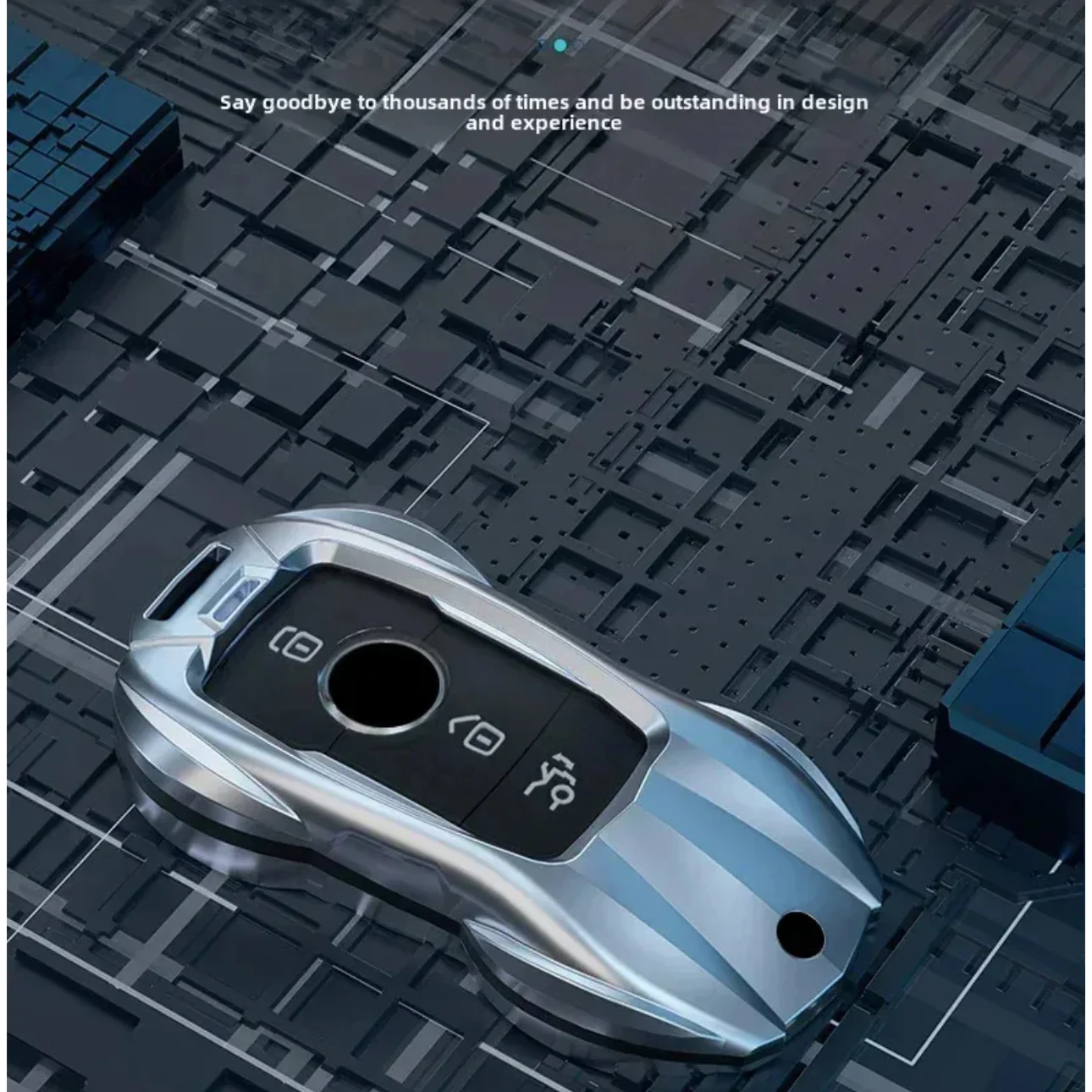 Modische Legierung Autoschlüssel-Hülle mit Kette für Mercedes Benz CE ABS Klasse GLE GLA GLB GLC GLS AMG W176 W177 203 204 205 – Detail 4
