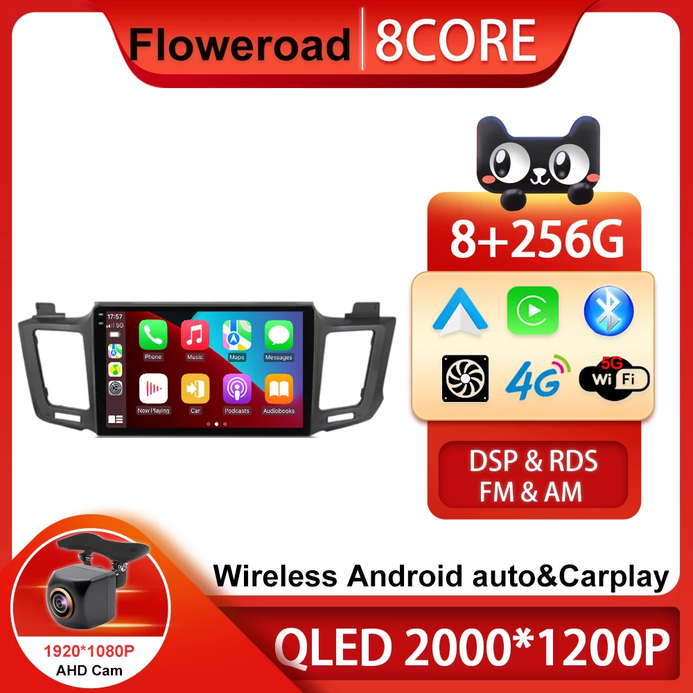 

Android 13 For Toyota RAV4 4 XA40 5 XA50 2012 - 2018 4G LTE All In One Car Radio Multimedia Video Player Intelligent System DVD