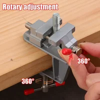 Mini Aluminium Alloy Table Vise Multi-functional Bench Clamp Screw Vise For DIY Hand Craft Mold Fixed Repair Tool Workbench Vise 2