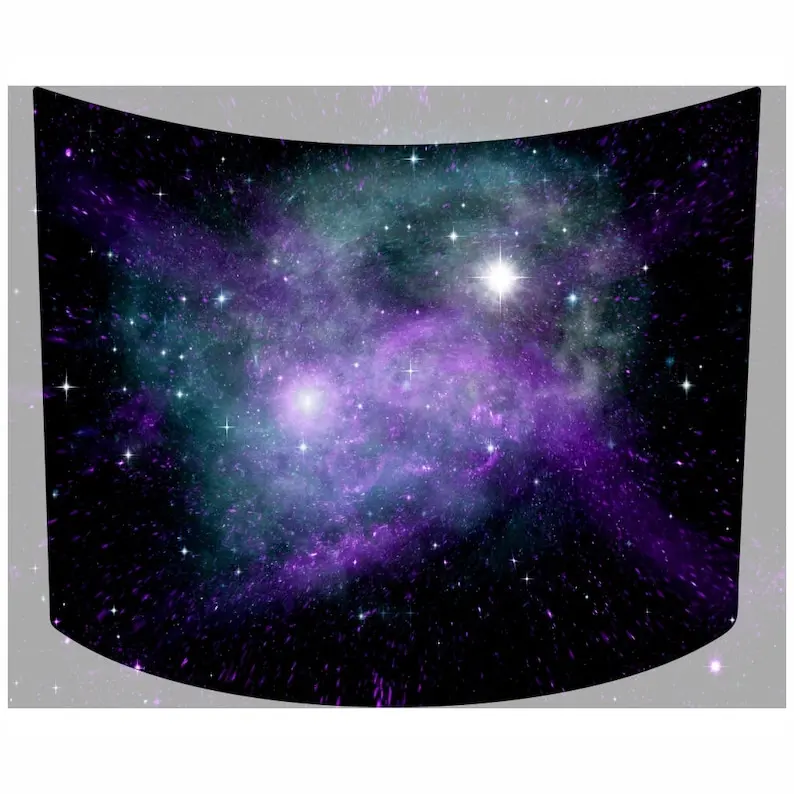 

Galaxy hood wrap vinyl graphic hood blackout decal space H213