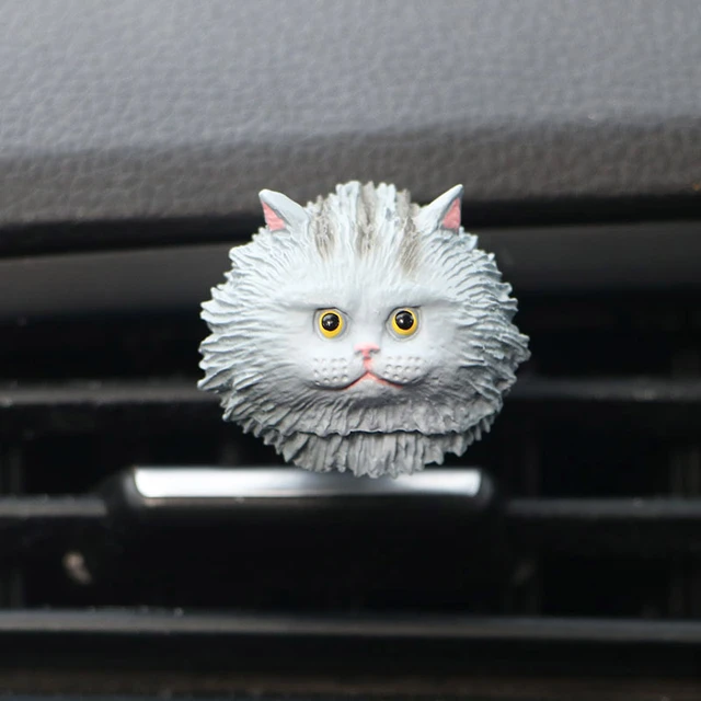 Désodorisant de voiture créatif, tête de chat en résine de dessin animé  mignon, accessoires de décoration intérieure automatique, diffuseur de  parfum de voiture, cadeaux - AliExpress