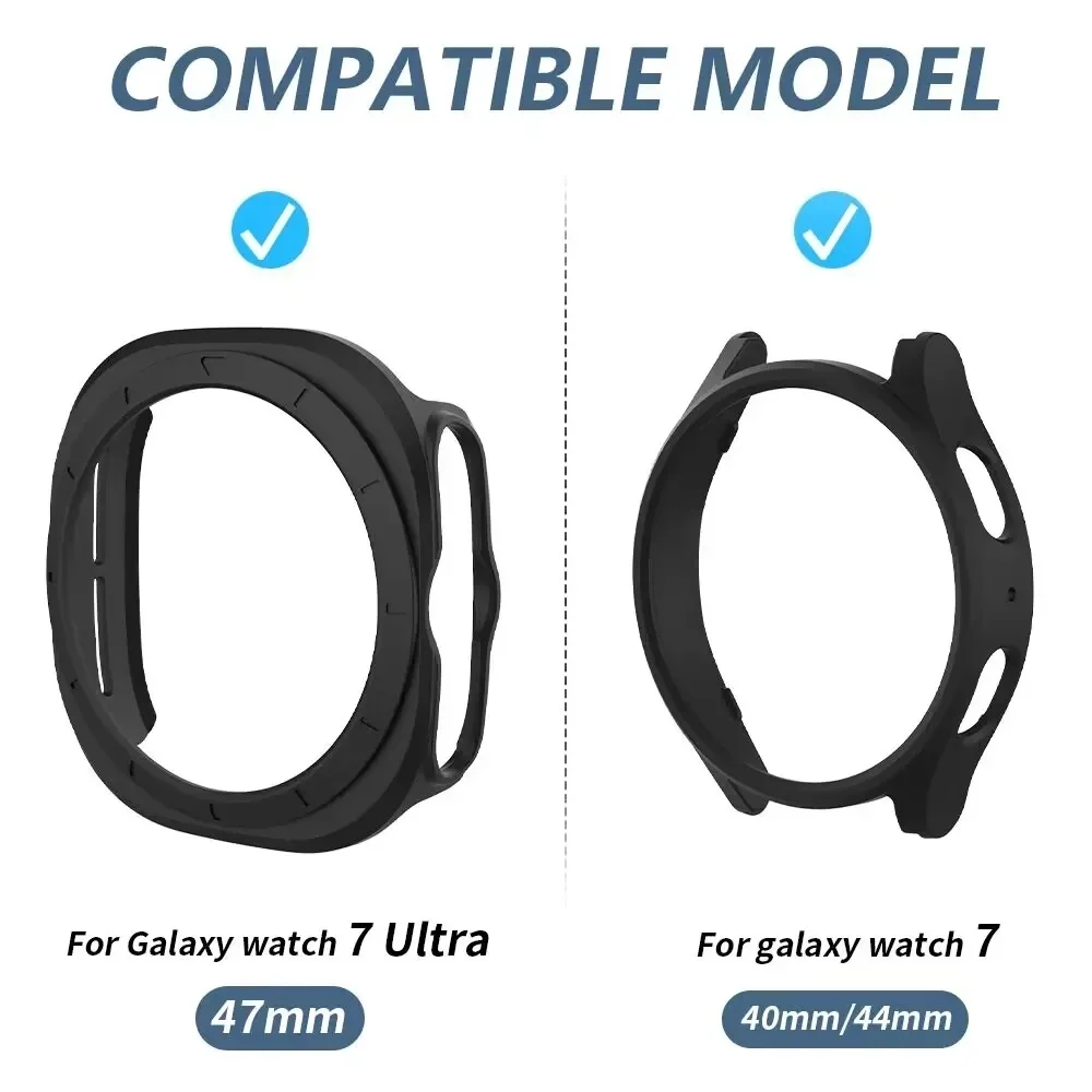 Ultimate PC Matte Protective Case - All-Around Hard Bumper Shell for Samsung Galaxy Watch Accessories