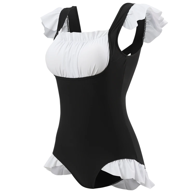 

Women Swimsuit Japanese Sukumizu School One Piece Cross Bandage Lace Swimsuit Women Bikini Conjunto Biquinis Feminino 2022