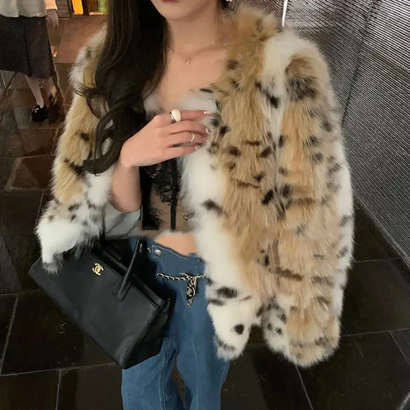 

Winter Autumn Natural Fox Fur Jacket Thick Warm Real Fox Fur Coat Women Outerwear Fashion Jacket QJ6283