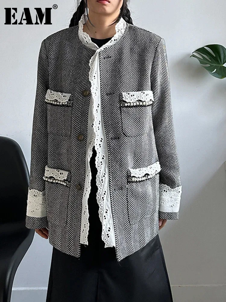 [eam]-women-black-lace-elegant-vintage-big-size-blazer-new-stand-collar-long-sleeve-jacket-fashion-spring-autumn-2024-1dh4867