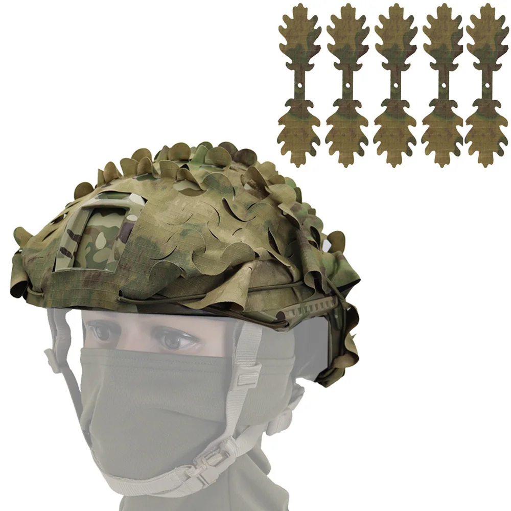 Taktische FAST Helm Abdeckung 3D Camouflage Helm Tuch Abdeckung Für FAST Helm Jagd Airsoft Helm Zubehör – Detail 16