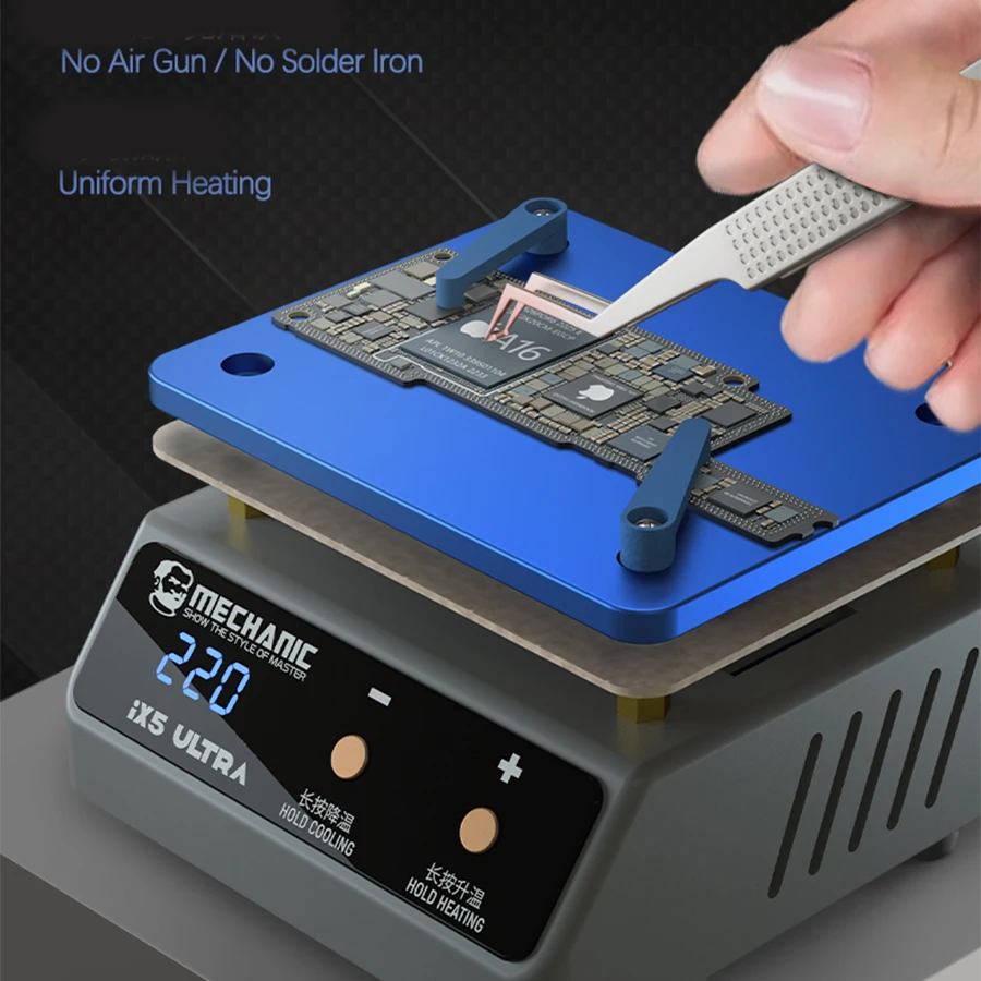 Preheating Station Soldering Tools Mechanic IX5 Ultra Preheating Station Constant Temperature Motherboard Welding Table for Android/IP X XS MAX 11 12 13 14 Pro Max