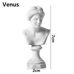 Miniature Greek Mythology Plaster Bust Sculpture (Venus)