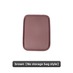 Luxury Leather Car Armrest Cushion - Premium Auto Interior Accessory (Brown)