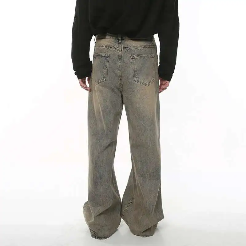 2024 Spring Men's Baggy Distressed Vintage Denim Pants