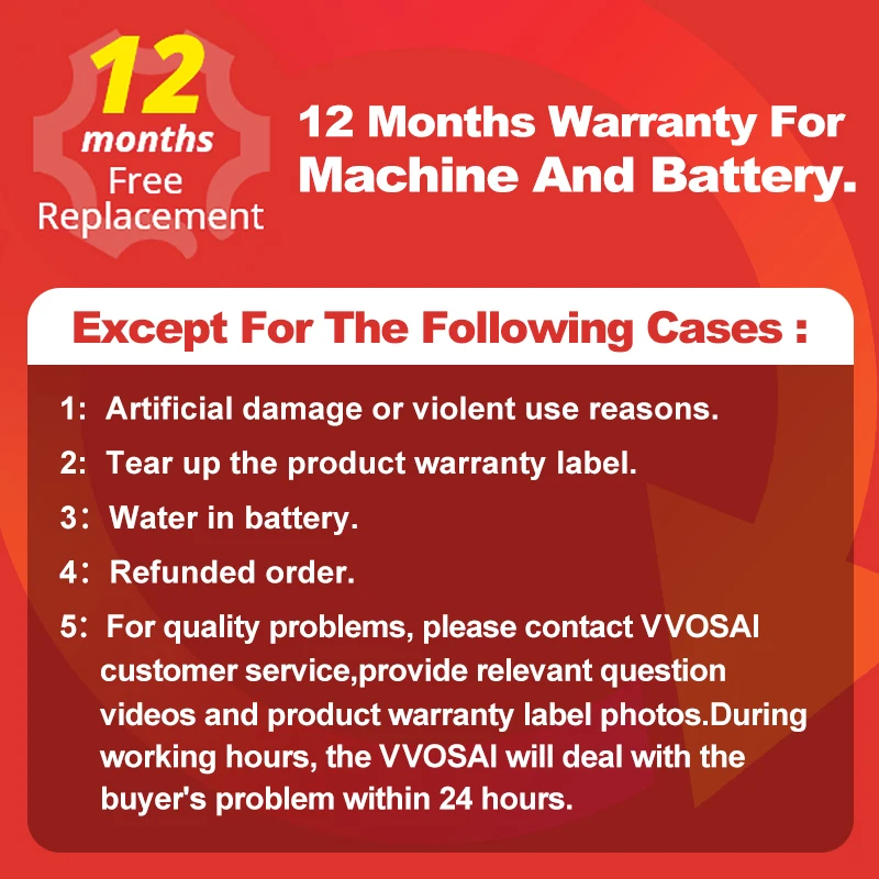 VVOSAI Electric Impact Drill Rotary Hammer Brushless Cordless Hammer Electric Drill for 18V Makita Lithium Battery 6