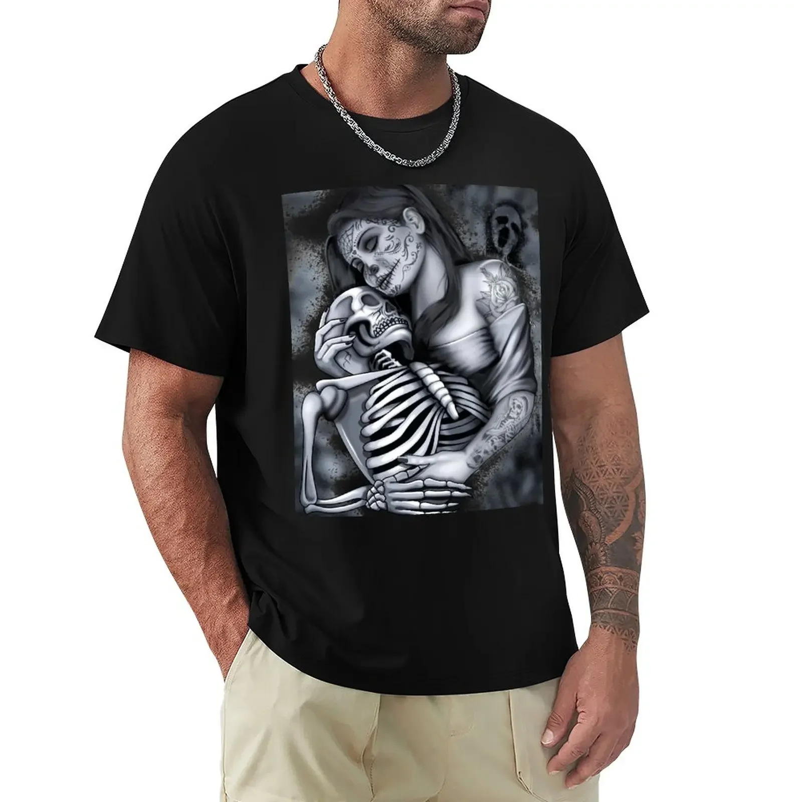 

sugar skull - DAY OF THE DEAD T-Shirt summer tops graphics t shirts for men graphic