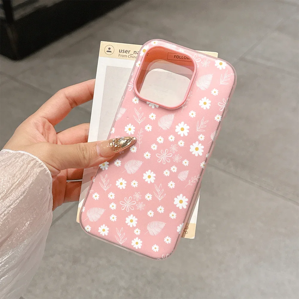 Elegant Pale Daisy Flower 2-in-1 Hard Phone Case