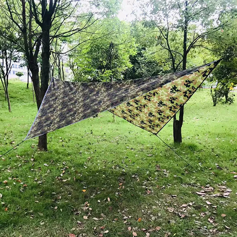 Waterproof Tarpaulin Waterproof Tarp Tarpaulin Rain Cover Camping Canopy Multi Size Camouflage Outdoor