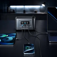 Station d'alimentation portable Aferiy Nano100, charge rapide 145W, USB-C rétractable 100W, charge solaire Lifepo4 pour les voyages et le camping 2