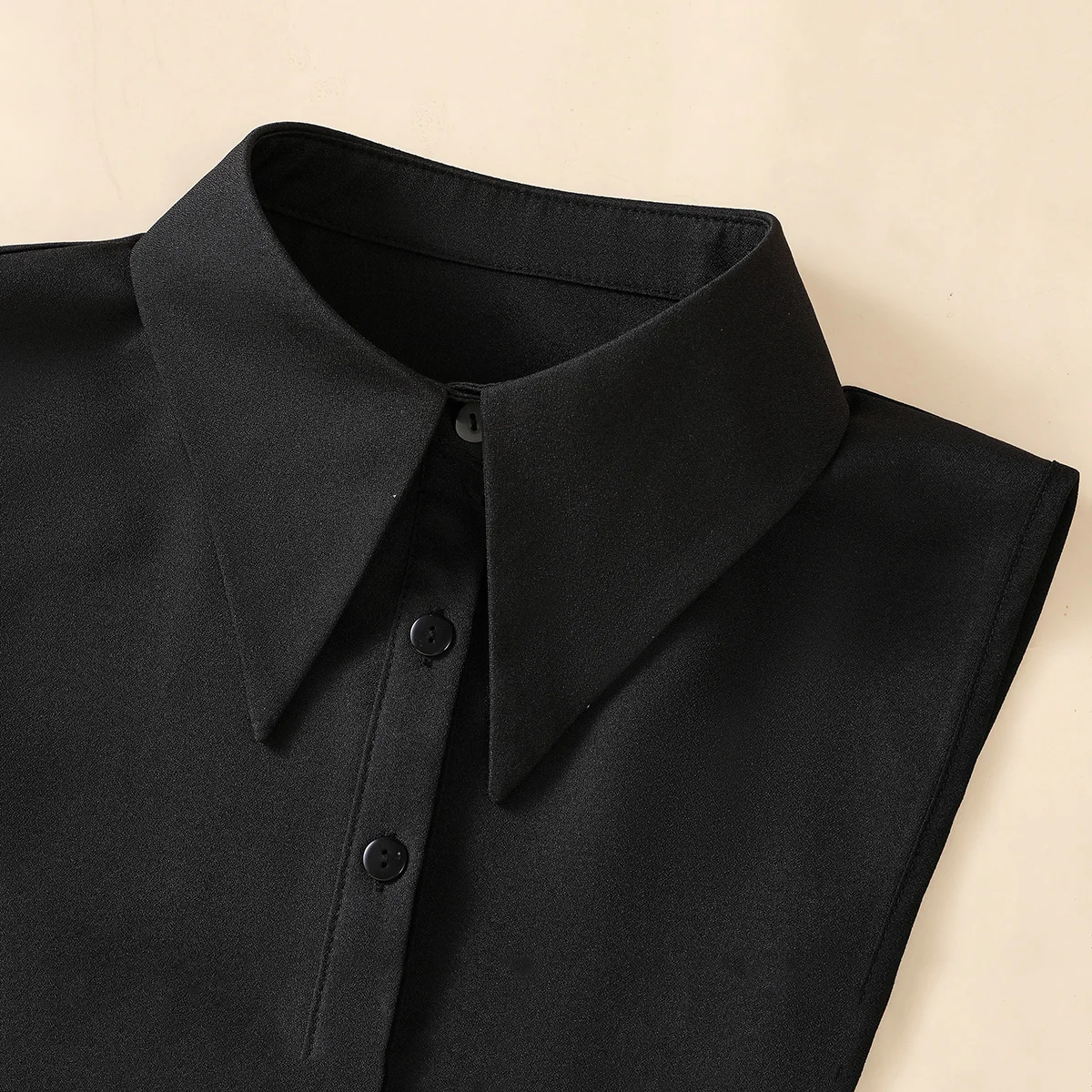 Modisches und elegantes, verschlüsseltes Chiffon-Fake-Kragen-Halbhemd für Damen, abnehmbarer, vielseitiger Accessoire-Kragen XF-C1 – Detail 9