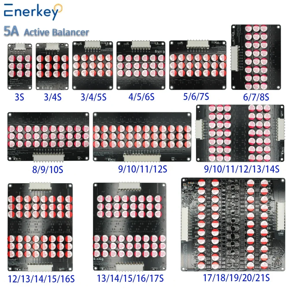EnerkeyLifepo4ActiveEqualizerBalancer5A3S4S5S6S7S8S10S12S14S16S17S21SLipo/Lifepo4/LTOBatteryEnergyCapacitor-AliExpress44