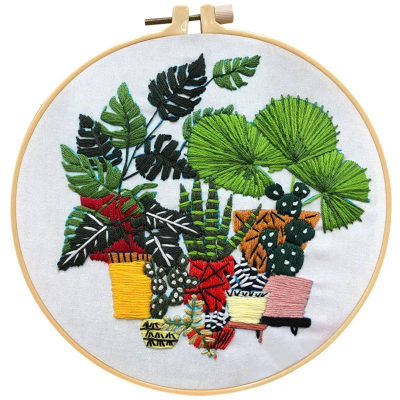 3D European Embroidery Materials Package Fish Pool Patterns DIY Cross Stitch Kit Handmade Craft Sewing Supplies Needlework Set #
