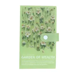 Compact Currency Album with 100 Sleeves for Banknotes, Tickets, and Stamps (Green)