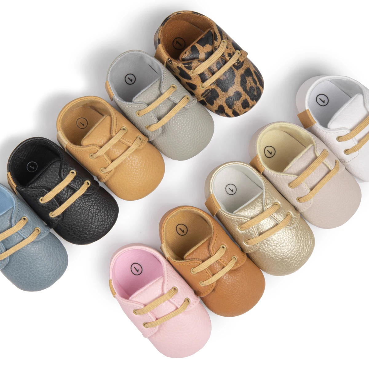 2023 New Baby Shoes Fashion Casual Infant Boys Leather Anti-Slip Falt Rubber Sole Toddler First Walkers Baby Sneakers 0-18Months 2021 baby girls boys sandals soft leather anti slip rubber sole infant summer outdoor shoes toddler first walkers 0 18 months