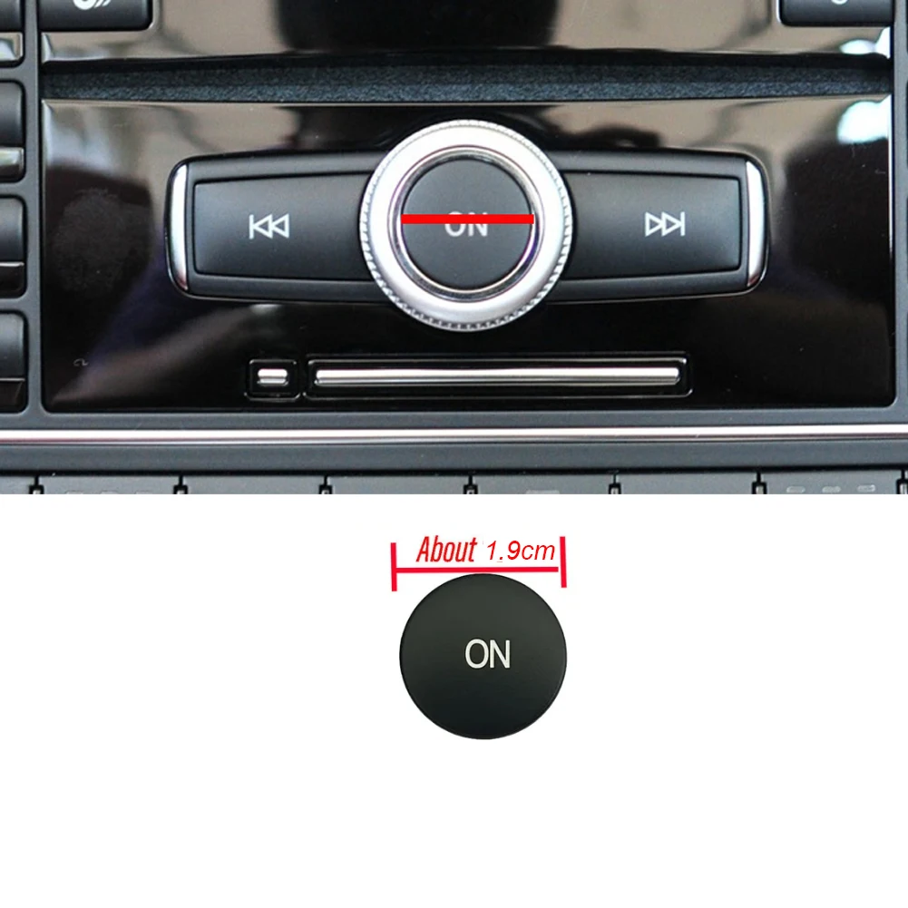 Compatible Avec Mercedes Pour Benz Pour A B C E CLA GLA GLK Classe Pour W204 W212 W176 W246 X204 Voiture Multimédia Volume Bouton Couverture Garniture Autocollant bouton intérieur Voiture ( Color