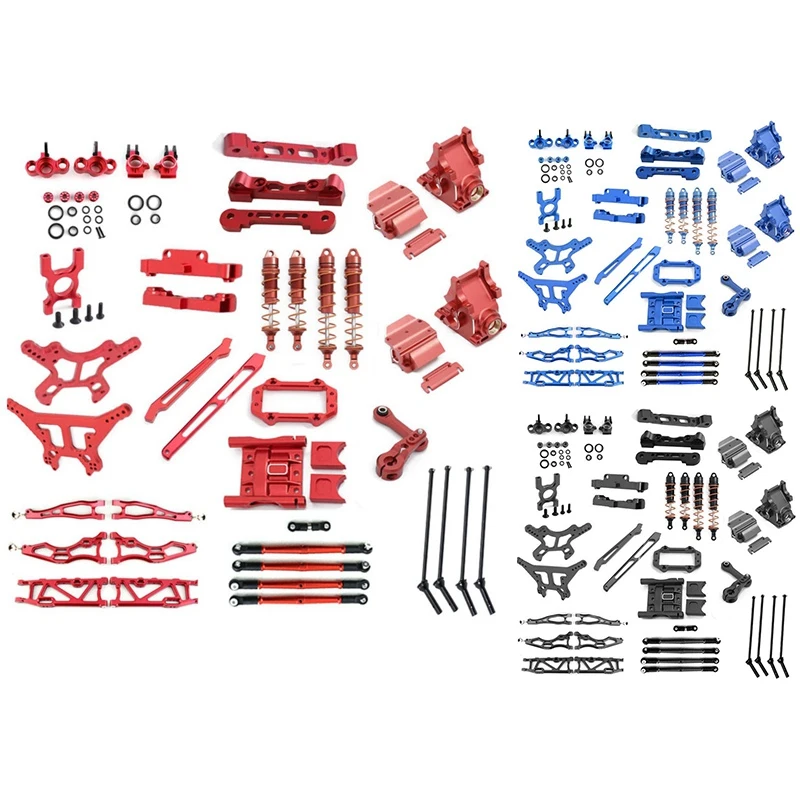 

Metal Upgrade Parts Kit Suspension Arm Shock Absorber Drive Shaft For Arrma 1/8 Kraton Outcast 6S Accessories