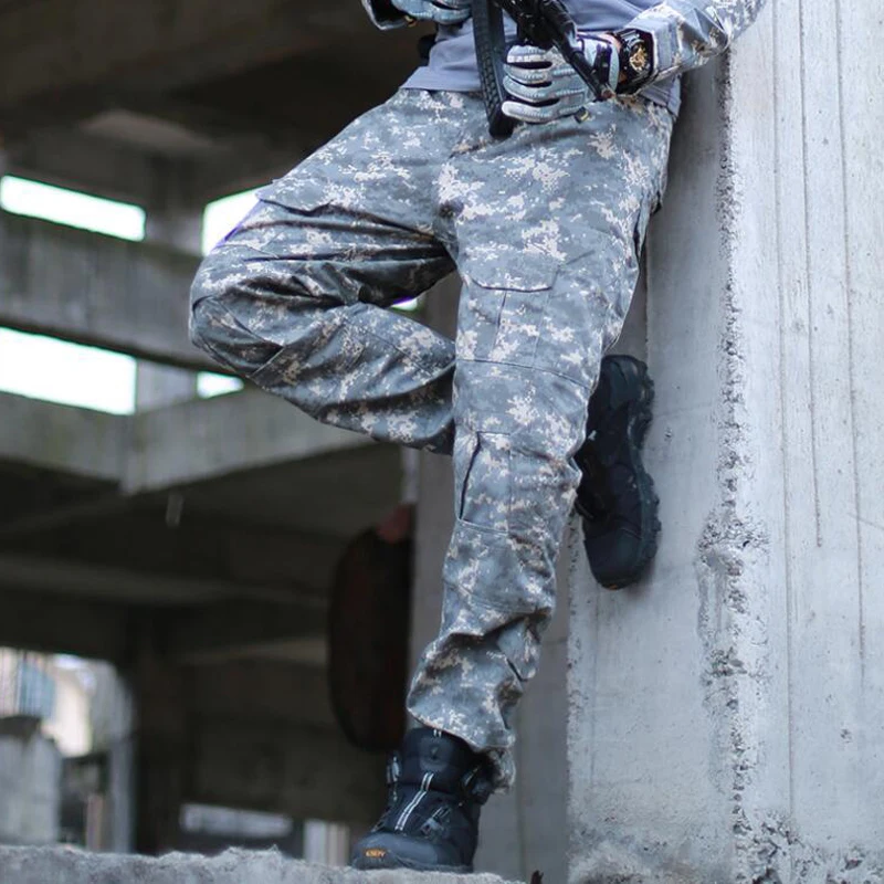 Tactical Camouflage Uniform Outdoor Clothes Outwear Field CSGame Tops T Shirts Hunting Hiking Camping Cargo Pants hiking pants Trip Tracksuit