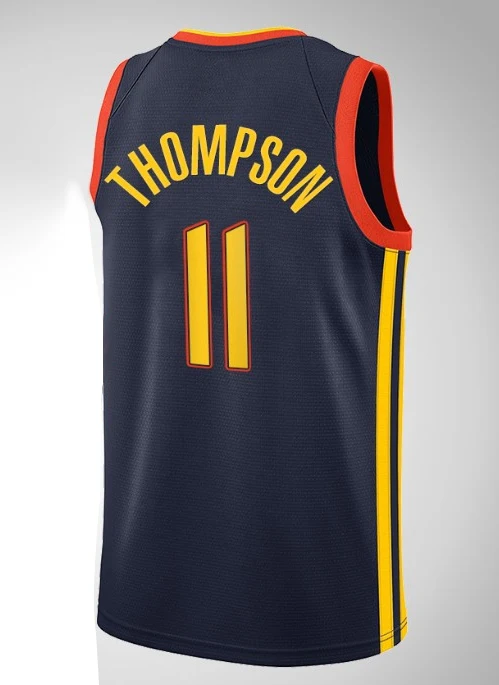 Mens American Basketball Jerseys Clothes #11 Klay Thompson Golden State Warriors European Size Ball Pants T Shirts Cool |