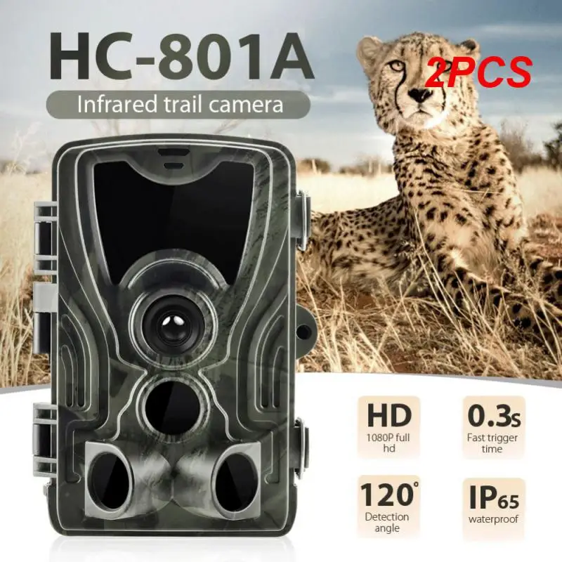 

2PCS 1080P Outdoor Hunting Trail Camera with 5000 MAh Lithium Battery IP65 Waterproof Game Cam Photo Traps Wild Surveillance