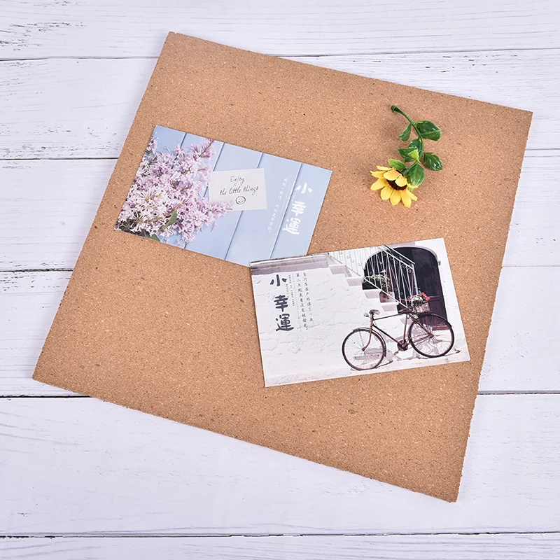 1pc Cork Noticeboard Office Promotional Message Boards Self adhesive