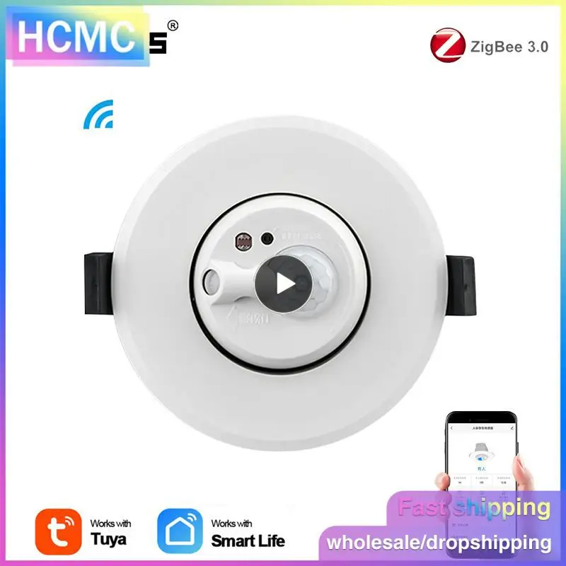 

Мобильный App-кнопочный автоматический детектор человеческого тела, датчики яркости, умный датчик обнаружения движения, портативный потолочный