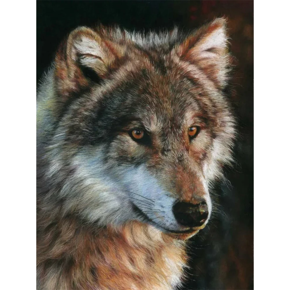 

Набор для алмазной вышивки «волк»