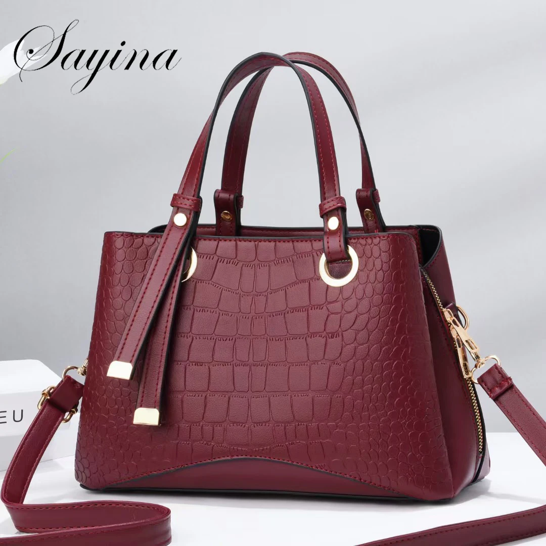 

Famous Designer Brand Bags Women Leather Handbags 2022 Luxury Ladies Hand Bags Purse Fashion Shoulder CrossBody Bags with Tote