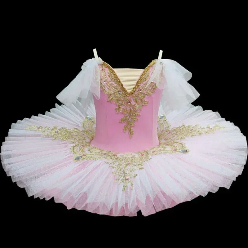 

Professional Ballet Tutu Girls Blue Pink Platter Pancake Tutu Ballerina Party Dress Adult Women Child Kids Ballet Dance Costume