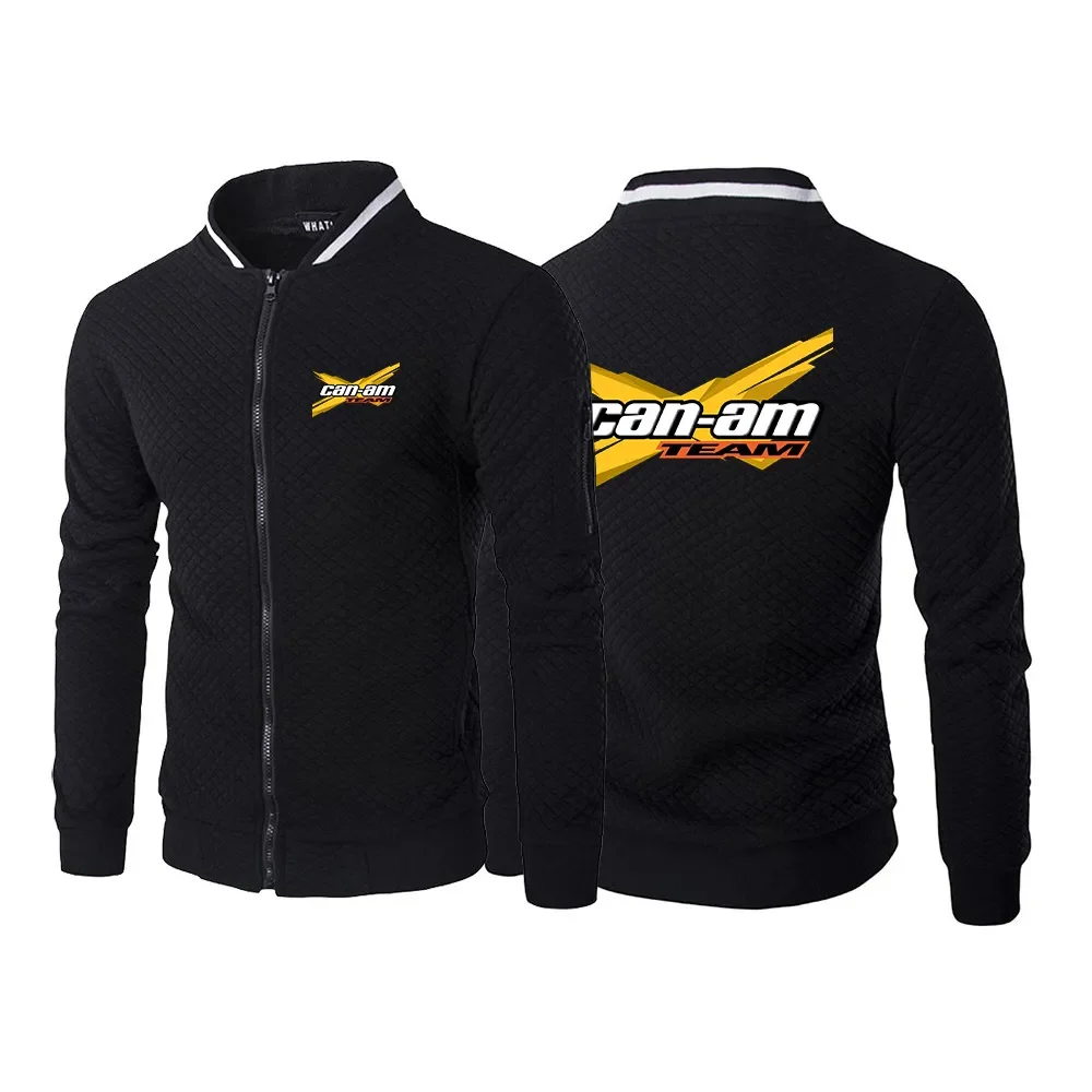 

CAN-AM BRP 2024 Men's New Jacket Spring Autumn Long Sleeve Fashion Sportswear Cotton Print Casual Zipper Hoody Sweatshirts Tops