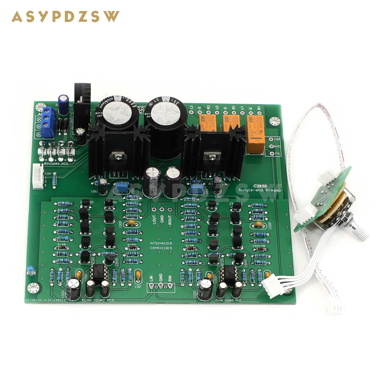 단일 종단 프리앰프 DIY 키트, 완제품 보드 베이스, Accuphase 회로, 3 방향 신호 입력, HIFI C3850