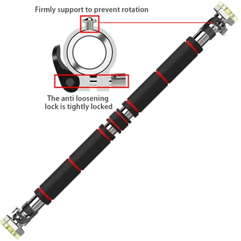 Door Horizontal Bars for Steel Adjustable Home Gym Workout Chin Push Up Pull Up Training Sport Fitness for Strength Training 4