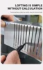  90 Degree Multifunctional Square Tube Rounded Corner Ruler Drawing Tool Multi-Drawing Ruler Precision Angle And Arc Marking To 5
