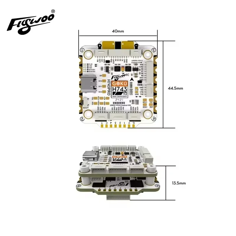 รูปสินค้า ชุดควบคุมโดรน GOKU H743 PRO พร้อม ESC 4in1