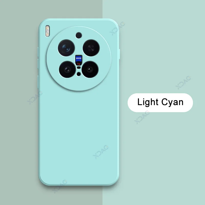 Enhanced Liquid Silicone Square Phone Case - Soft Candy Fashion Cover