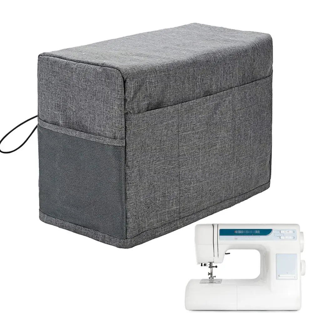 Description Picture 2 of itemProtective Sewing Machine Cover With Pockets Heavy Duty Portable Tote Bag Cover Organizer For Most Standard Sewing Machine