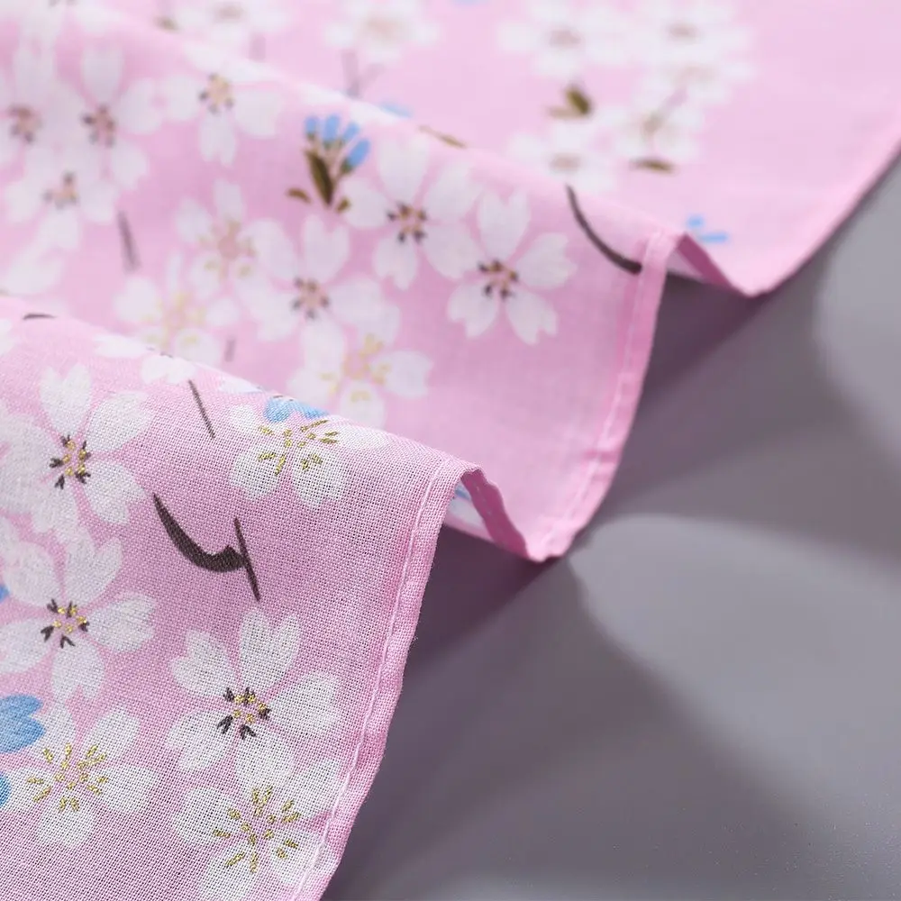 6 Stück Damen-Handtuch aus reiner Baumwolle, antik, altmodisch, wasserabsorbierend, schweißableitend, dünn, bedruckt, Baumwolle, quadratisch – Detail 17