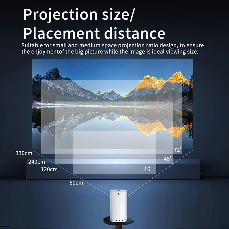 T1 Mini Projector 480*360 Support 1080P 1000:1 Contrast USB For Phone Smartphone Home Theater Kids Gift