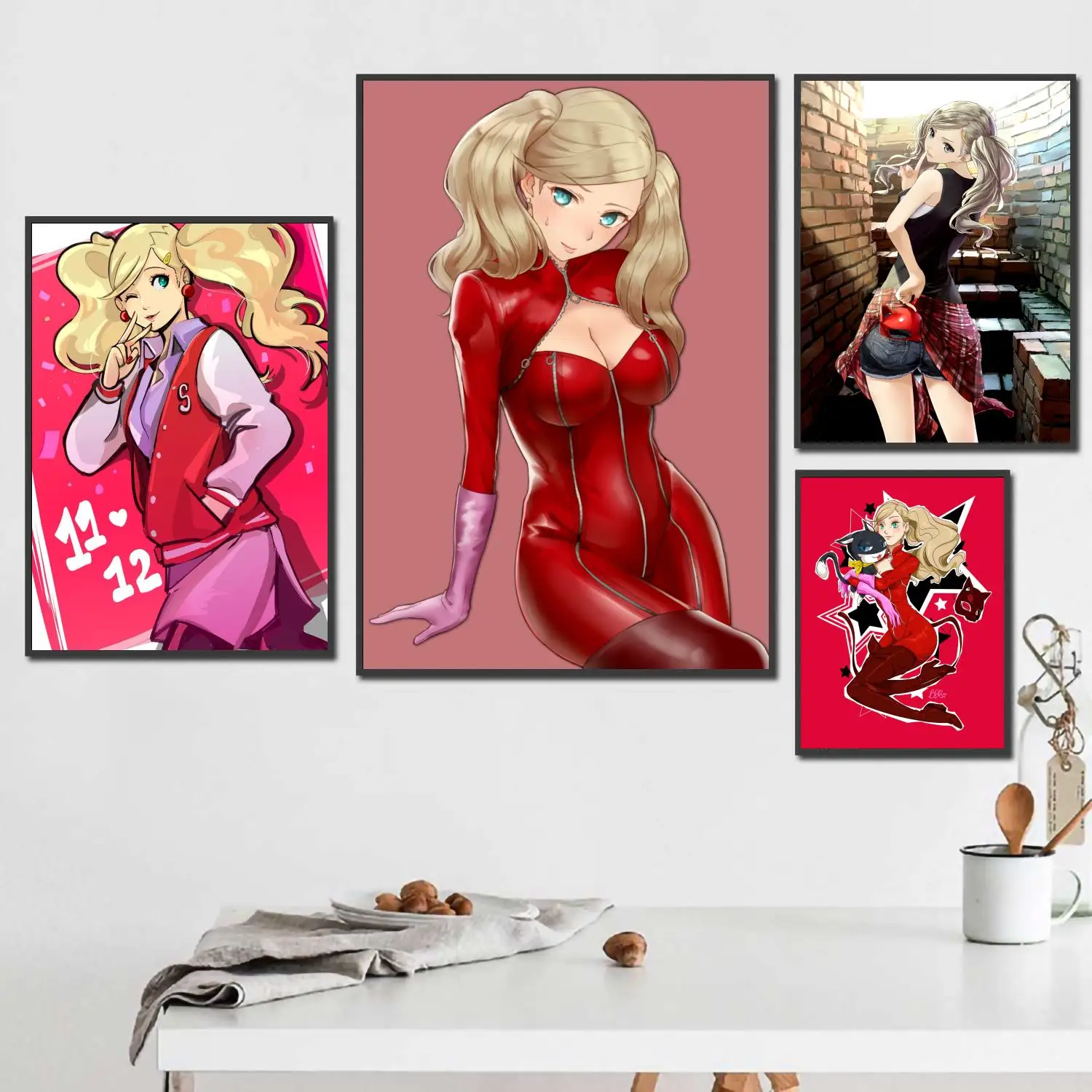 

ann takamaki game character 24x36 Decorative Canvas Posters Room Bar Cafe Decor Gift Print Art Wall Paintings