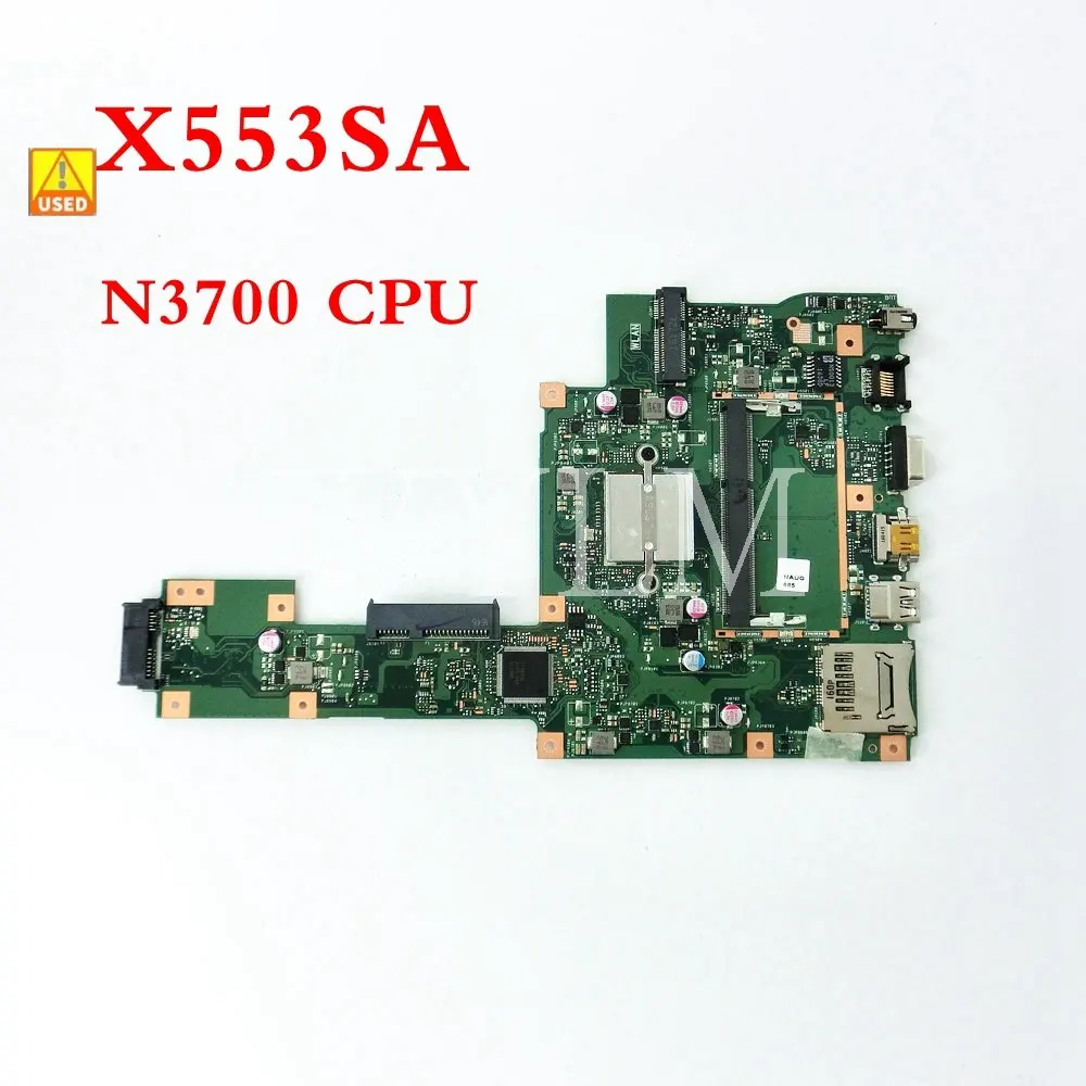 

X553SA With N3700 CPU mainboard REV2.0 For ASUS X553S X553SA Laptop motherboard 60NB0AC0-MB1050 Working free shipping Used